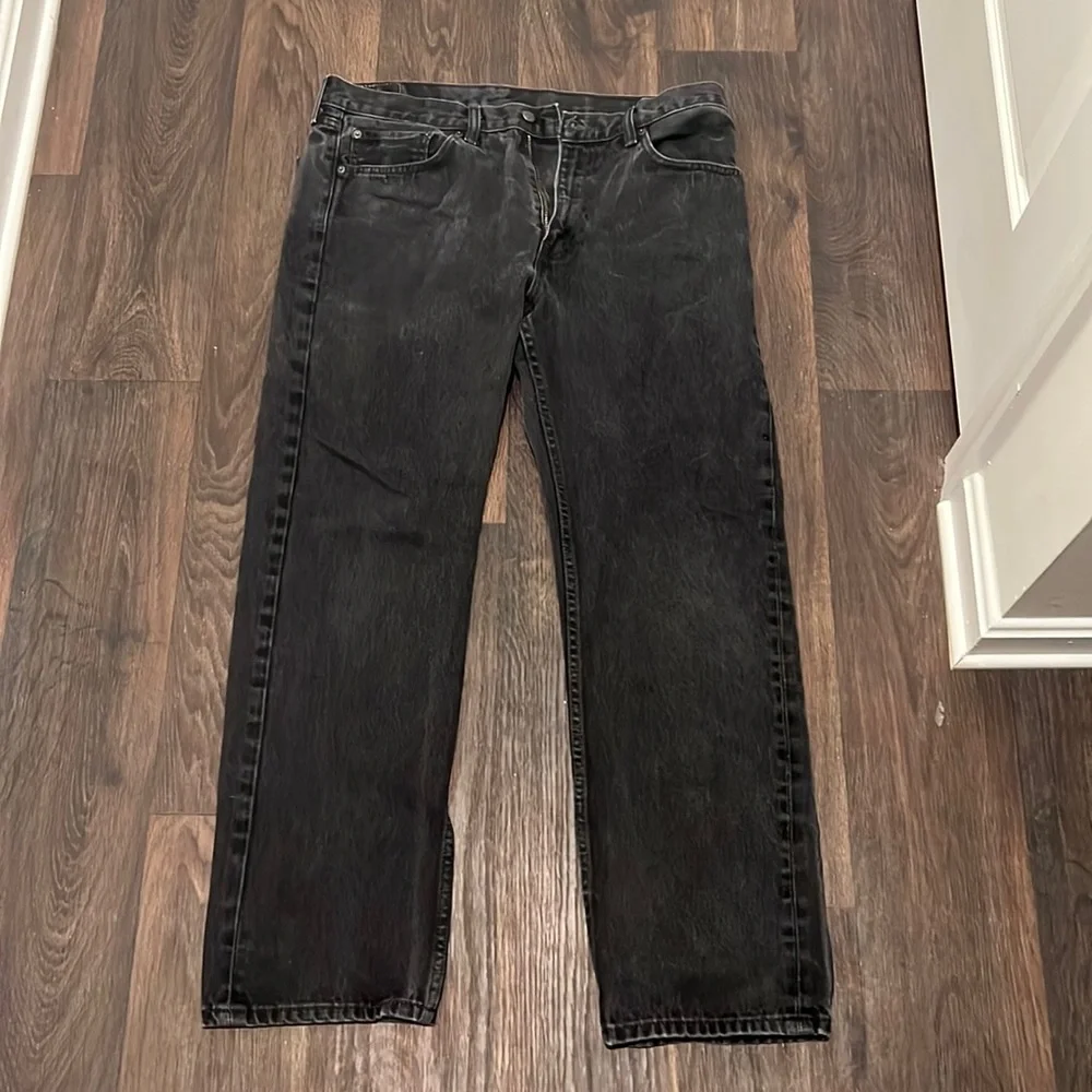 Men’s Levi’s Black Jeans 505 Size 36 - Picture 1 of 3